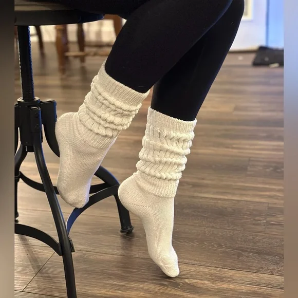 6 Pair Slouch Socks Scrunch socks! Original Retro Heavy Slouchy Socks - Picture 4 of 16